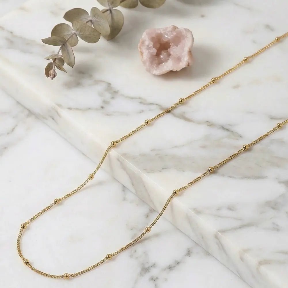 Juliet Gold Chain Necklace - CLAYCALI