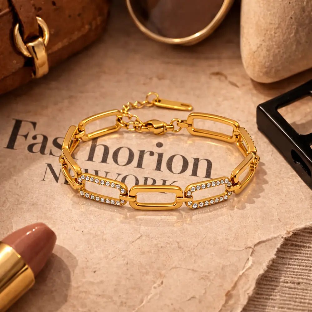 Estelle Diamond Chain Bracelet - CLAYCALI