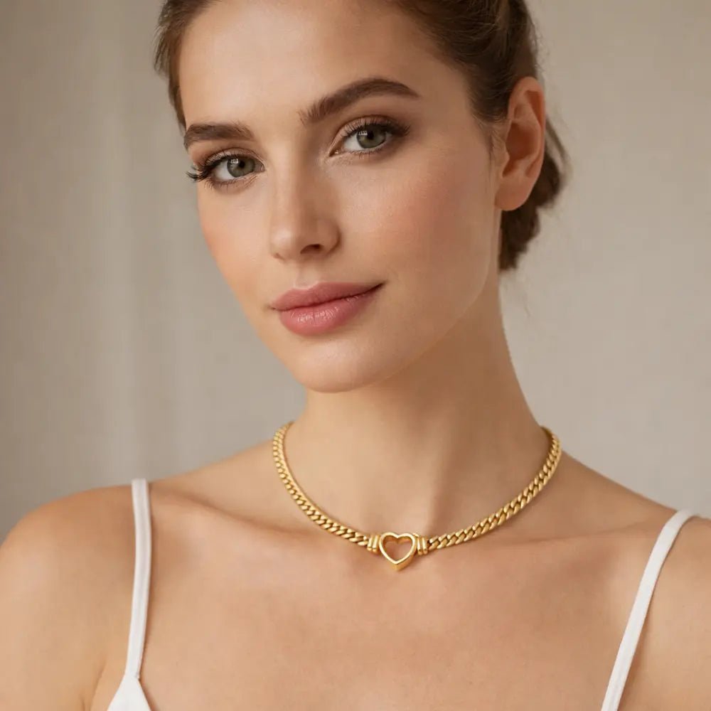 Valerie Heart Choker - CLAYCALI