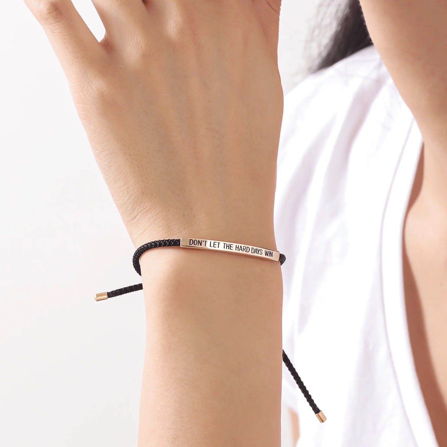 Don’t Let The Hard Days Win Motivational Bracelet
