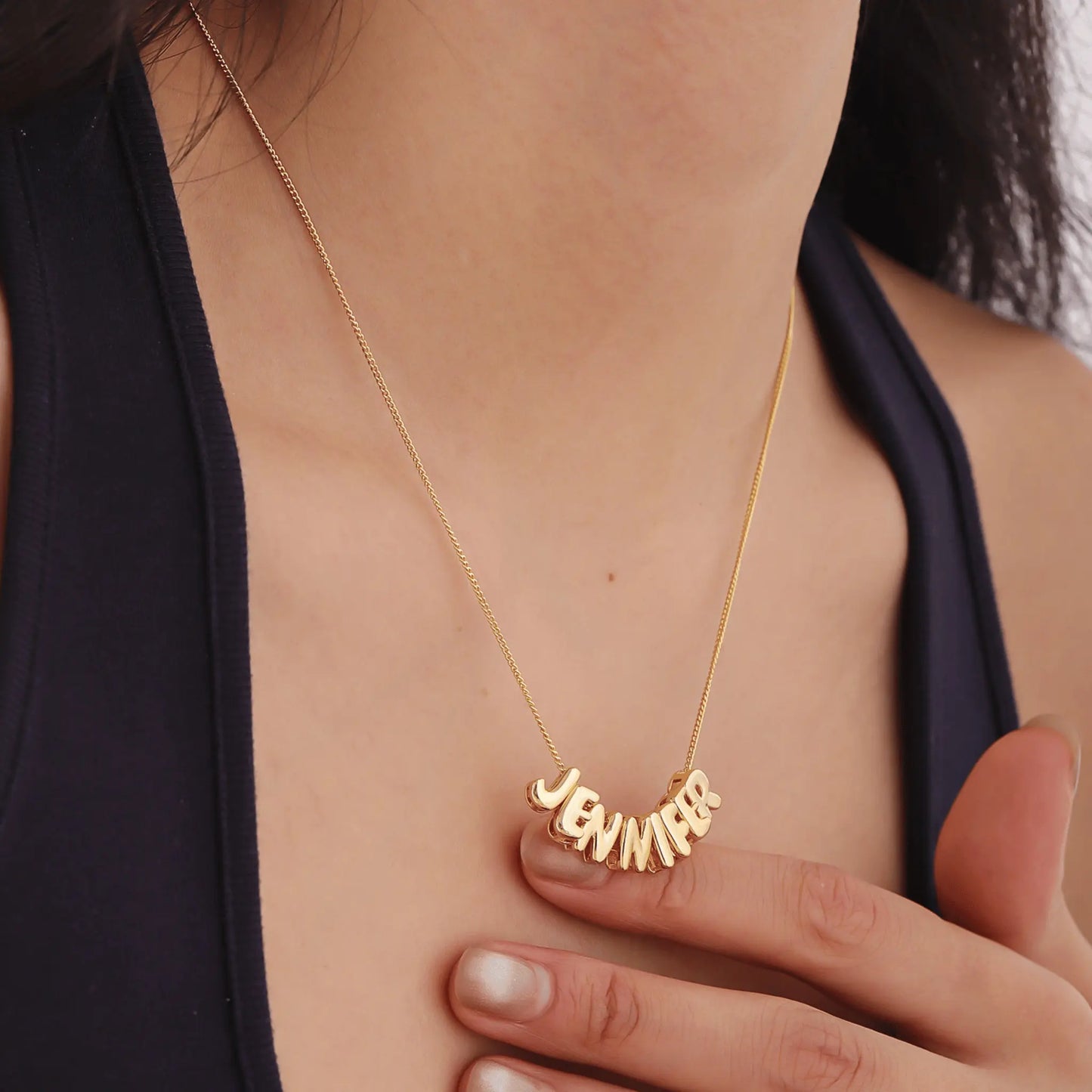 Bubble Name Necklace