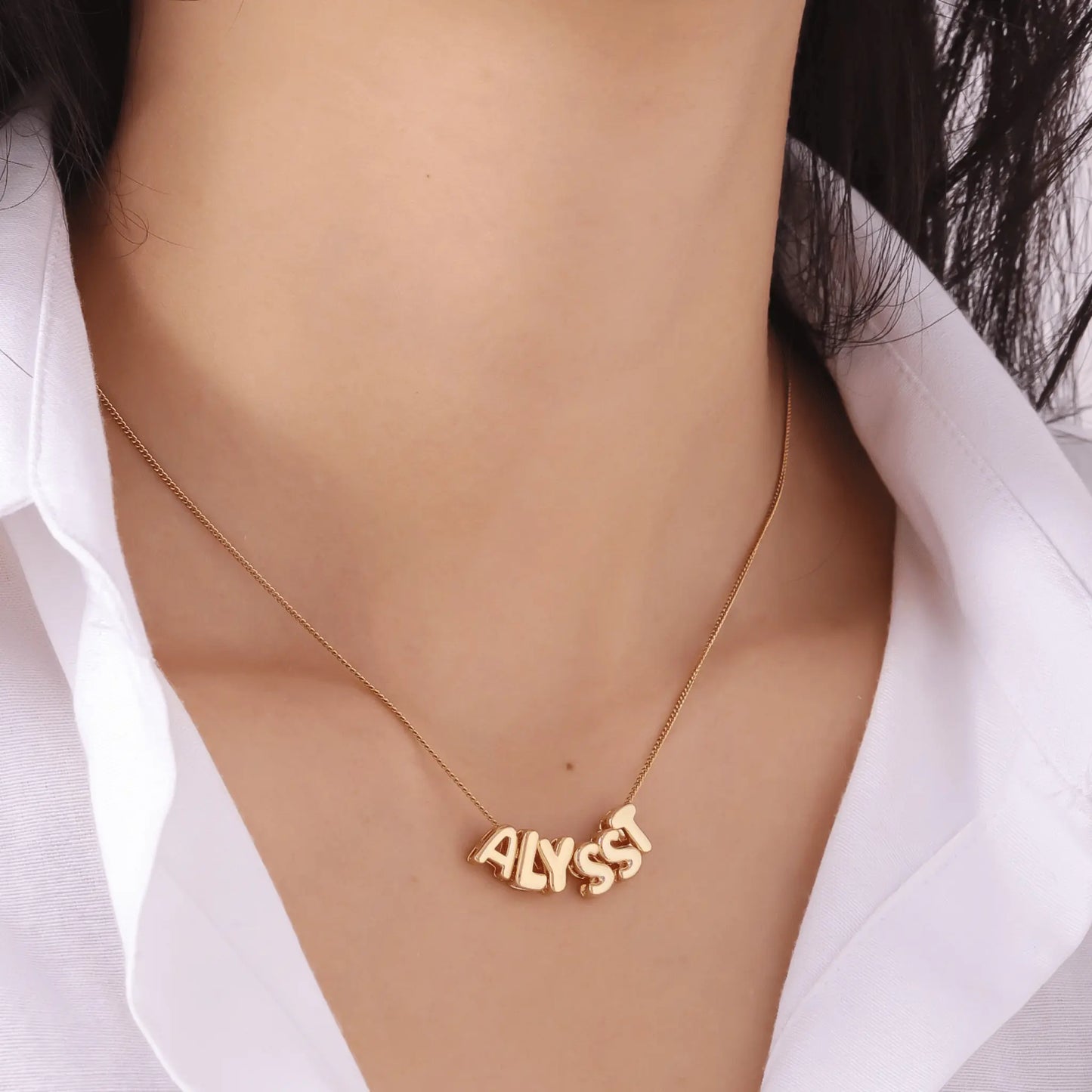 Bubble Name Necklace