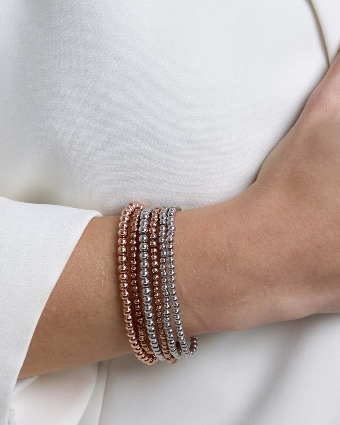433 Rose Gold Bead Stack