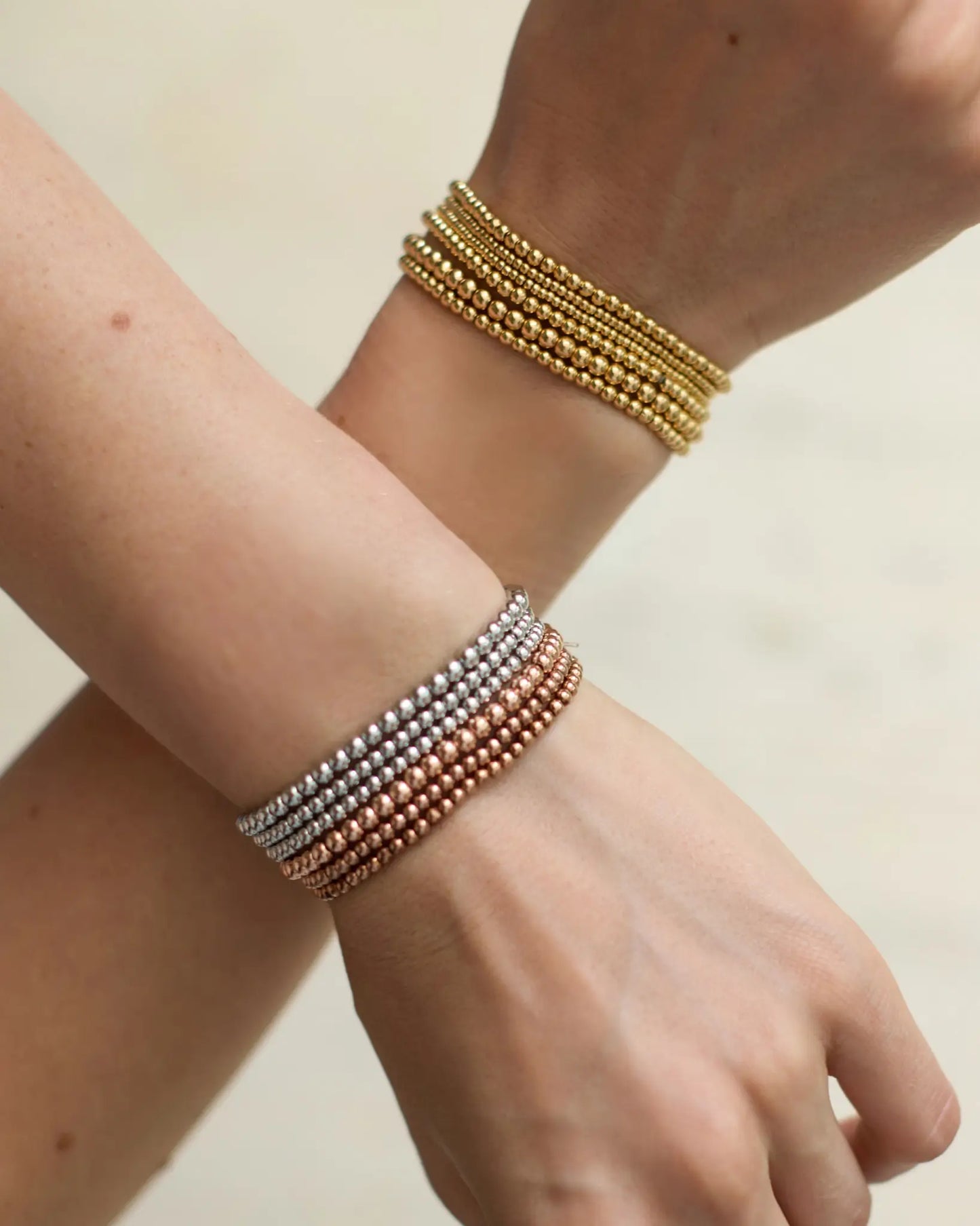 433 Rose Gold Bead Stack