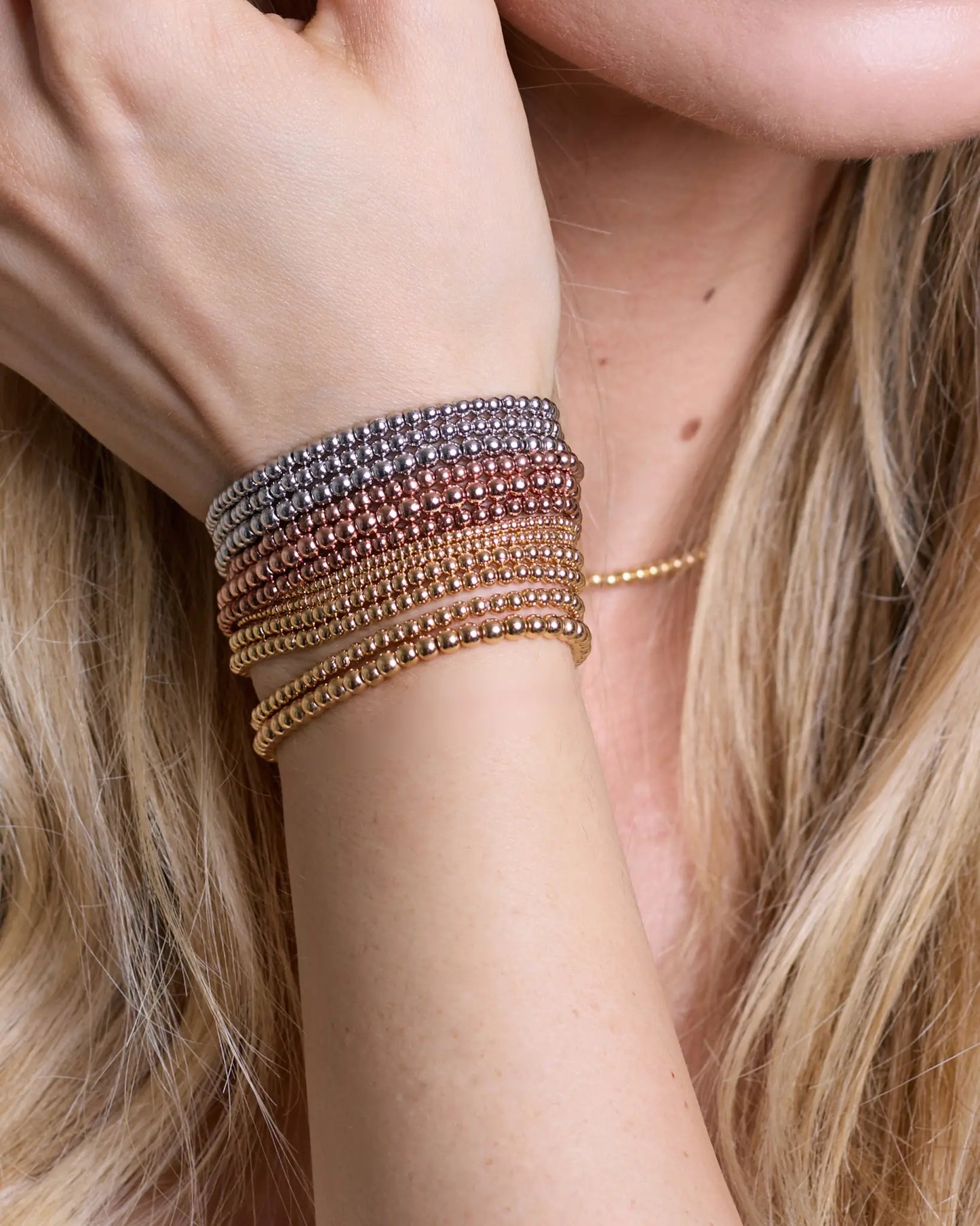 433 Rose Gold Bead Stack