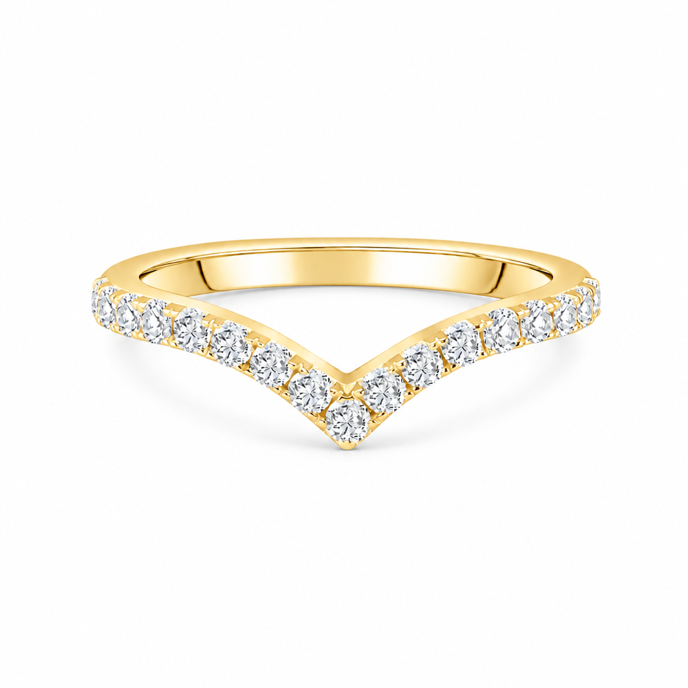 Rosalie Pavé Stacking Band — white background