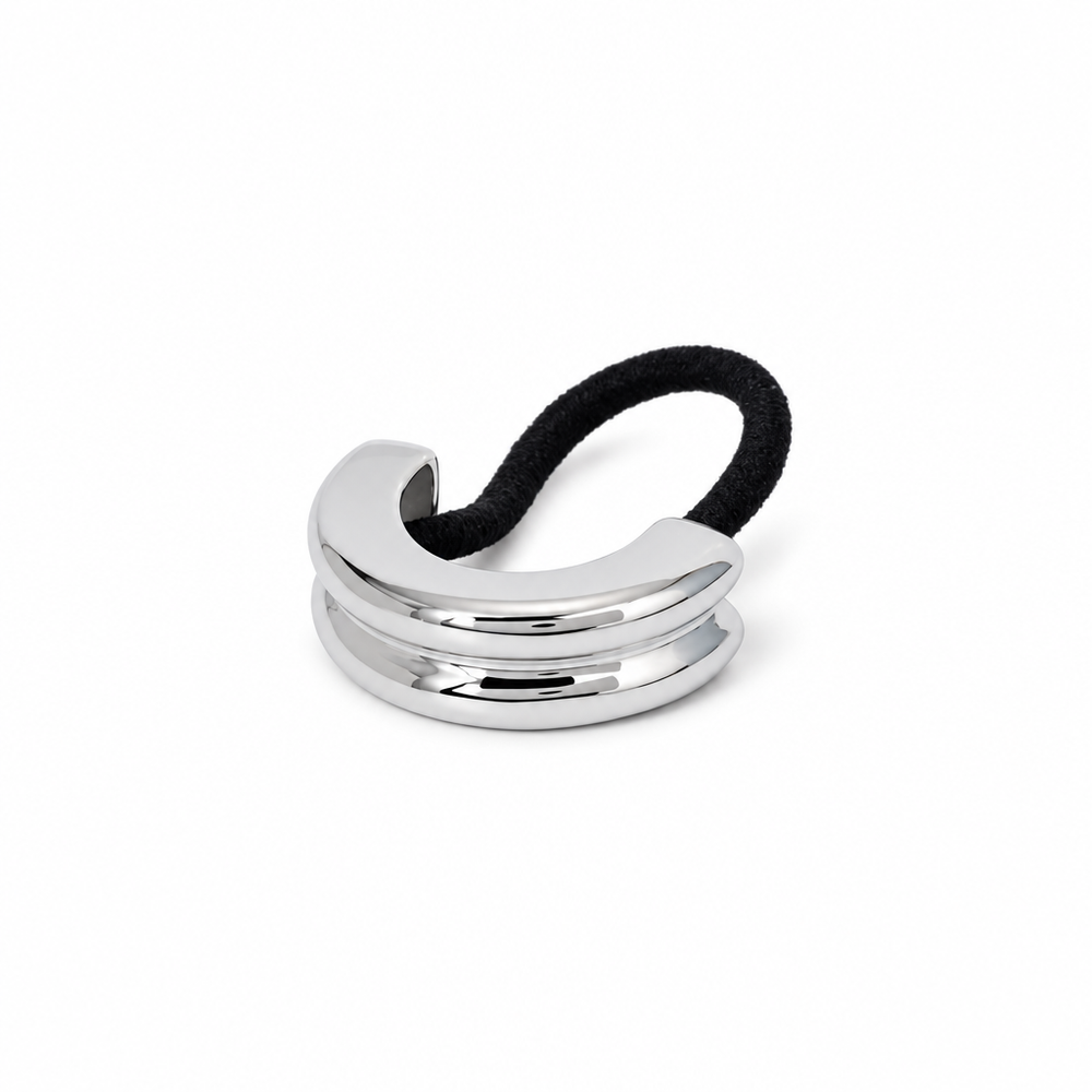 Hair accessory 56 — white background silver