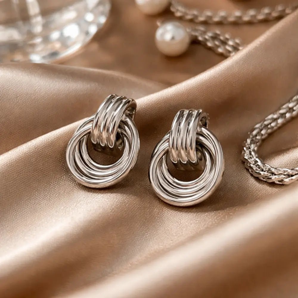 Luna Layered Hoop Earrings - CLAYCALI