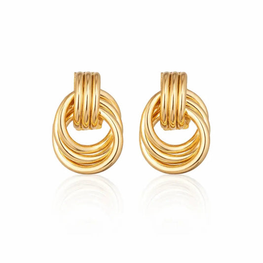 Luna Layered Hoop Earrings - CLAYCALI
