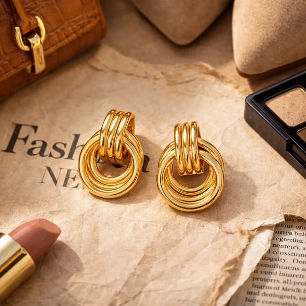 Luna Layered Hoop Earrings - CLAYCALI