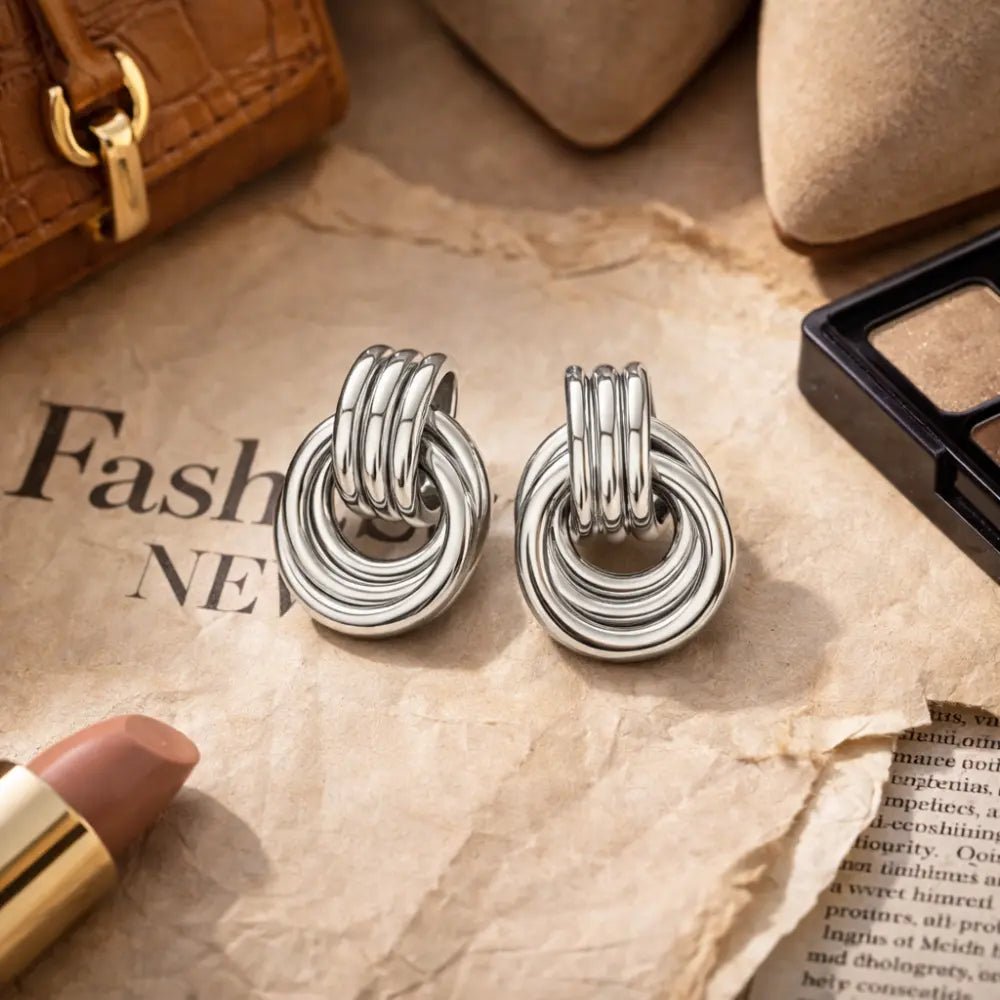 Luna Layered Hoop Earrings - CLAYCALI