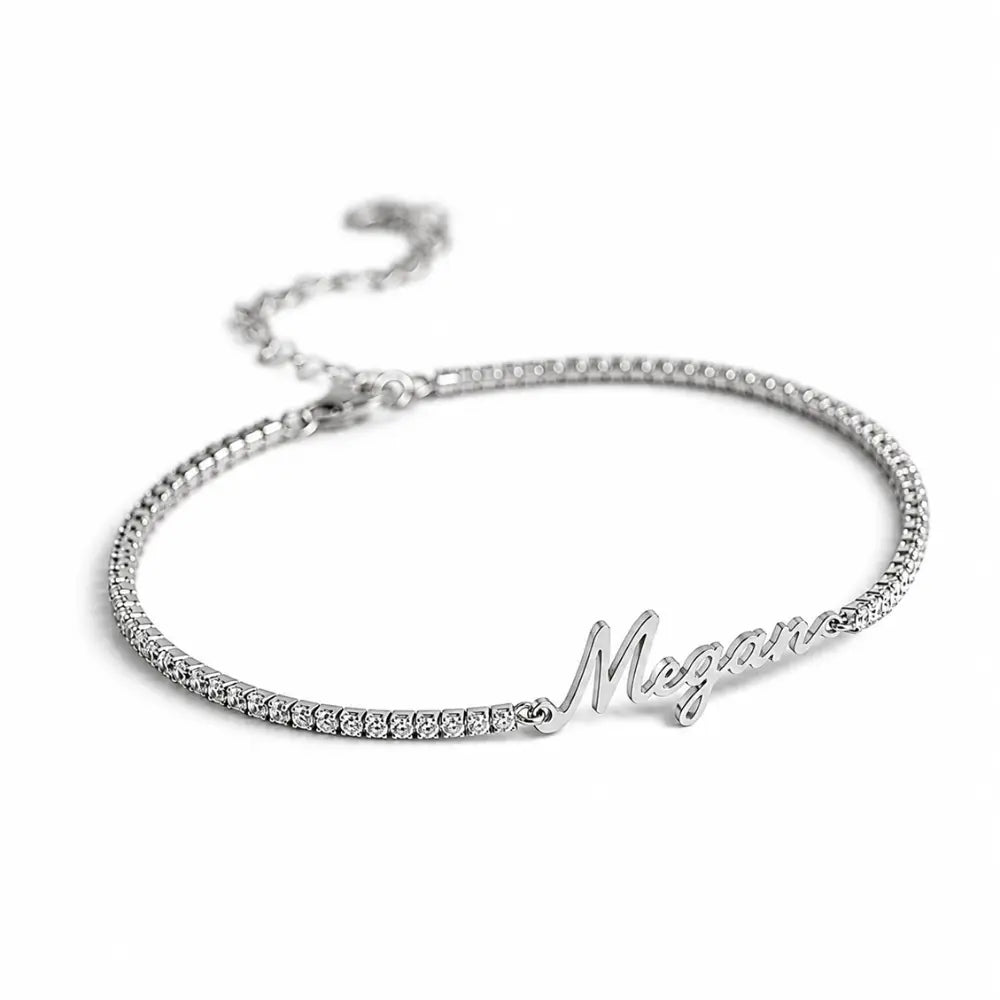 Lumina Signature Name Tennis Bracelet - CLAYCALI