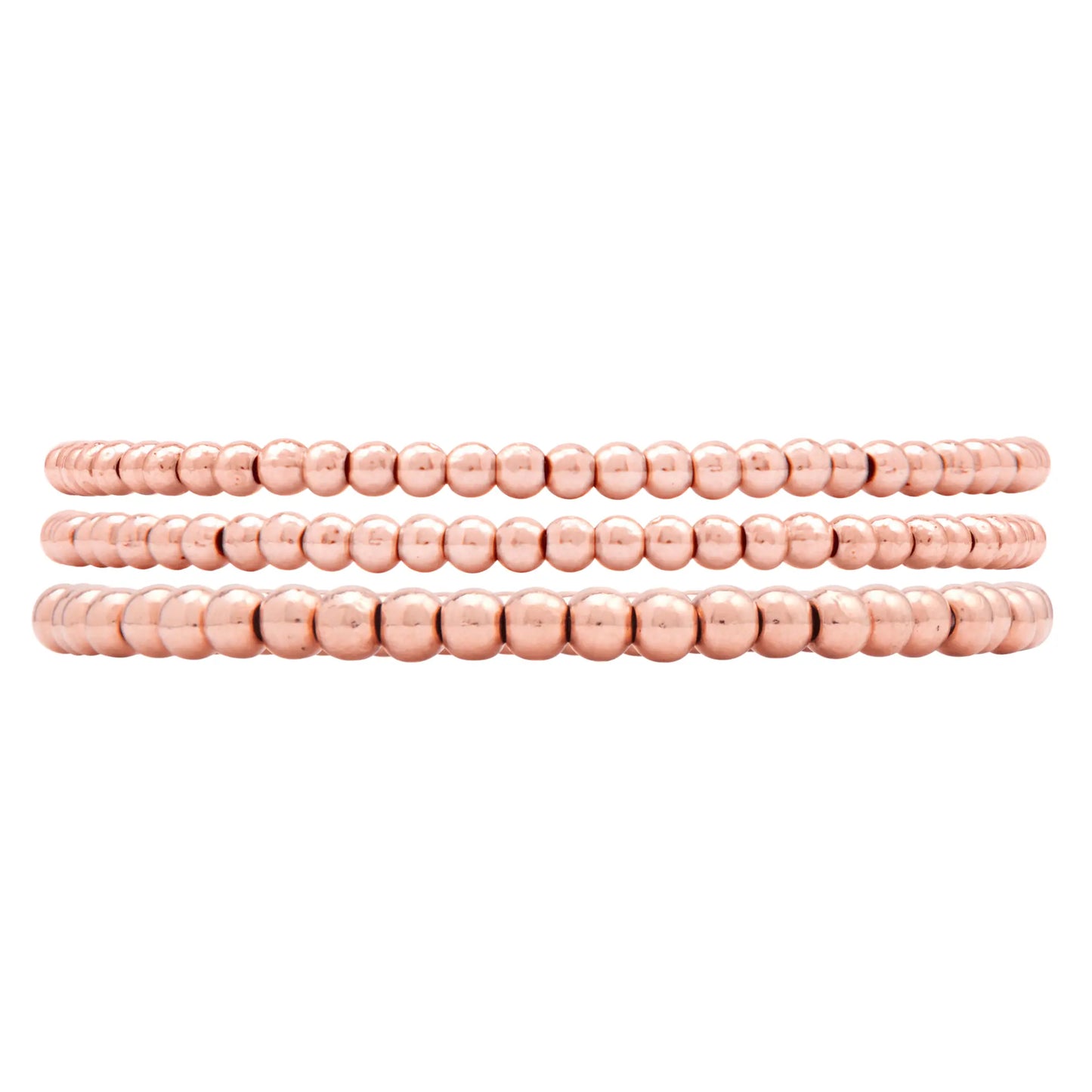 433 Rose Gold Bead Stack