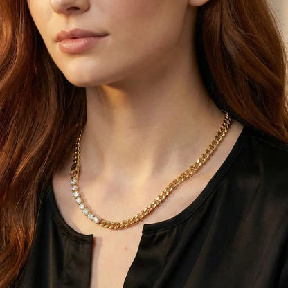 Jade Diamond Necklace - CLAYCALI