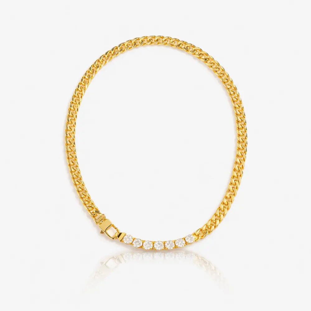 Jade Diamond Necklace - CLAYCALI