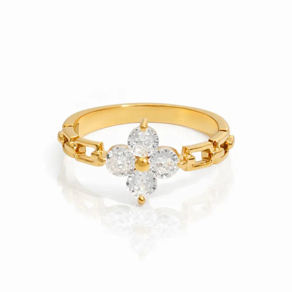 Willow Diamond Petal Ring