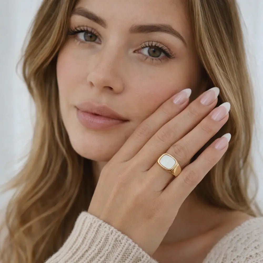 Aura Gold Ring - CLAYCALI