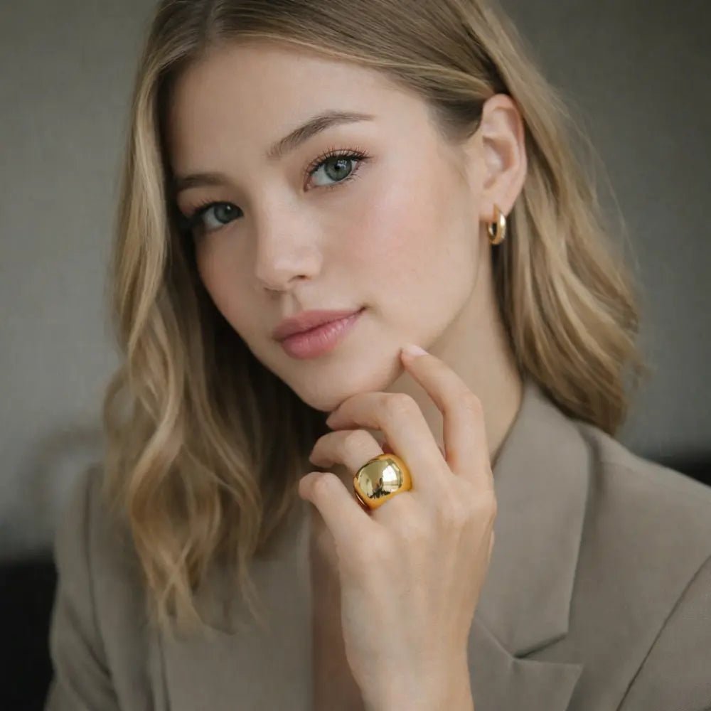 Nola Gold Ring - CLAYCALI