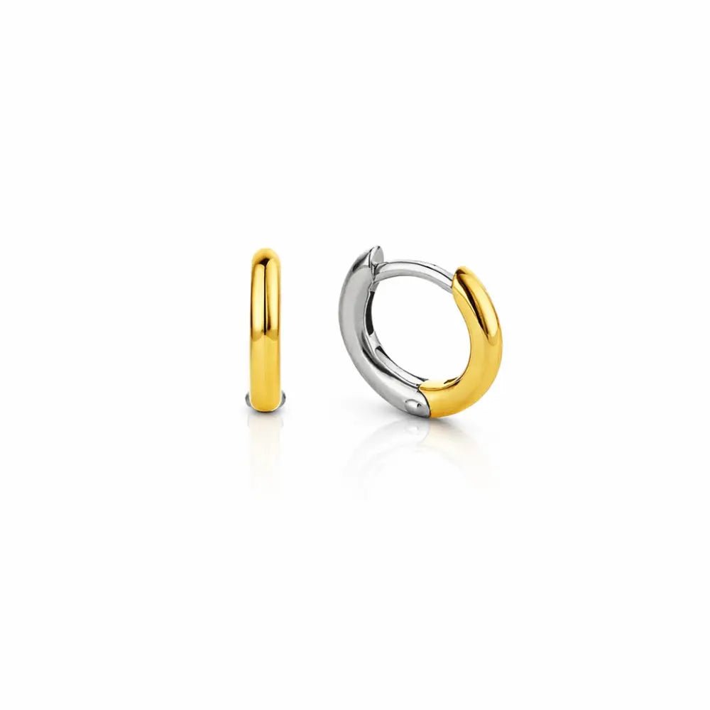 Mila Two - Tone Hoops - CLAYCALI
