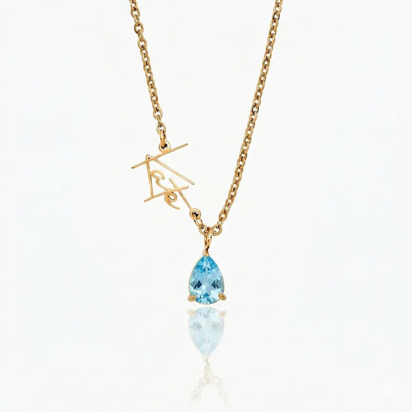 Signature Name And Birthstone Necklace