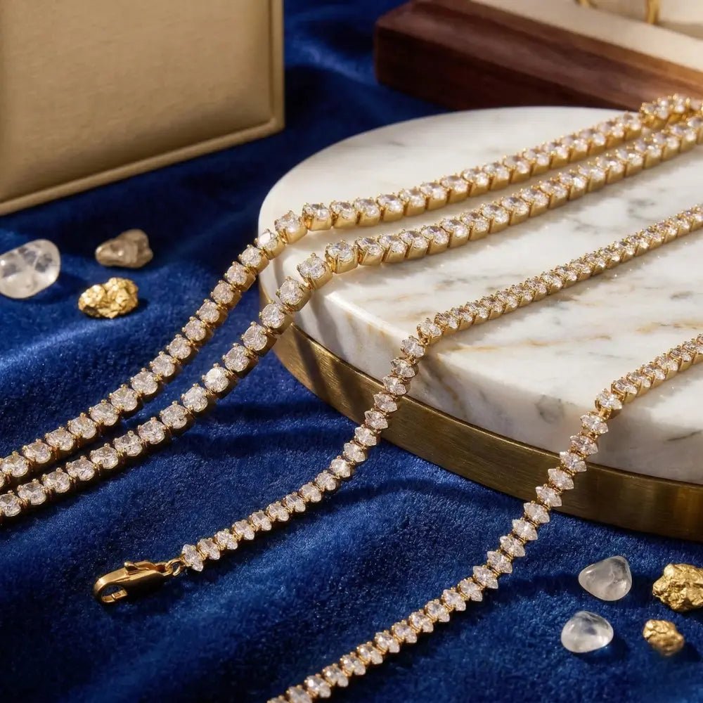 Claycali Diamond Tennis Necklace - CLAYCALI