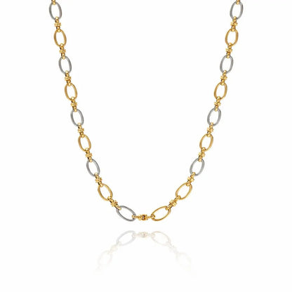 Camille Two - Tone Gold Necklace - CLAYCALI