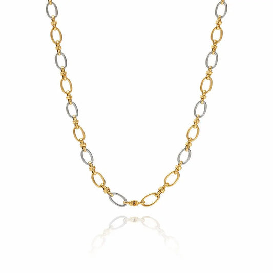 Camille Two - Tone Gold Necklace - CLAYCALI