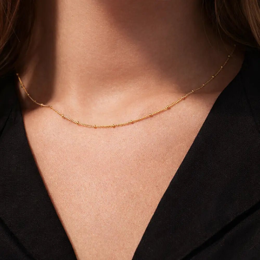 Juliet Gold Chain Necklace - CLAYCALI