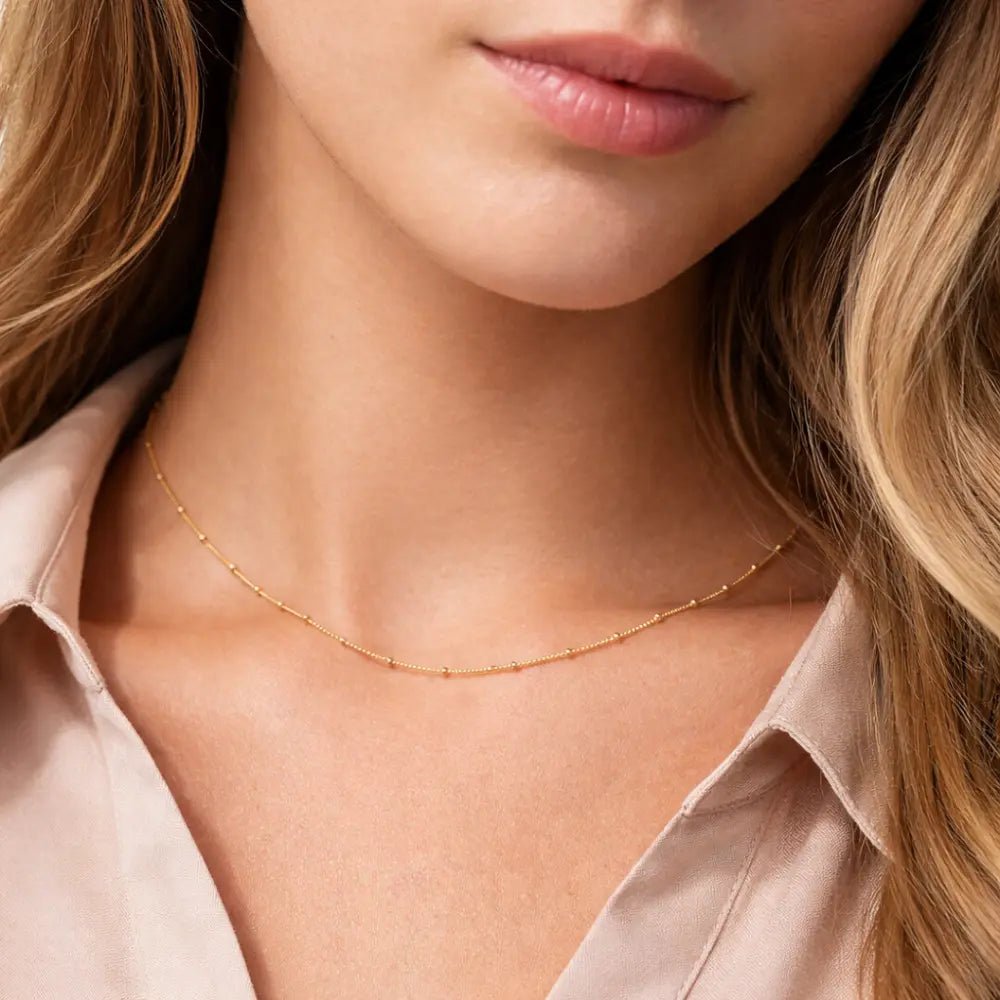 Juliet Gold Chain Necklace - CLAYCALI