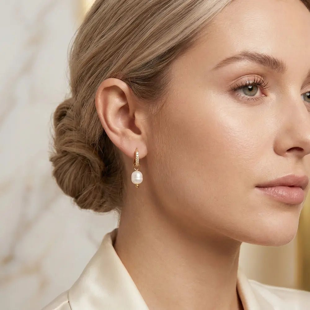 Celine Pearl Earrings - CLAYCALI