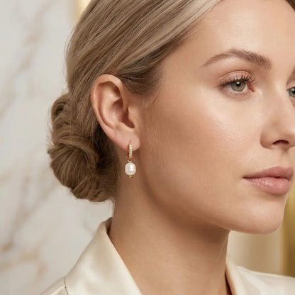 Celine Pearl Earrings - CLAYCALI
