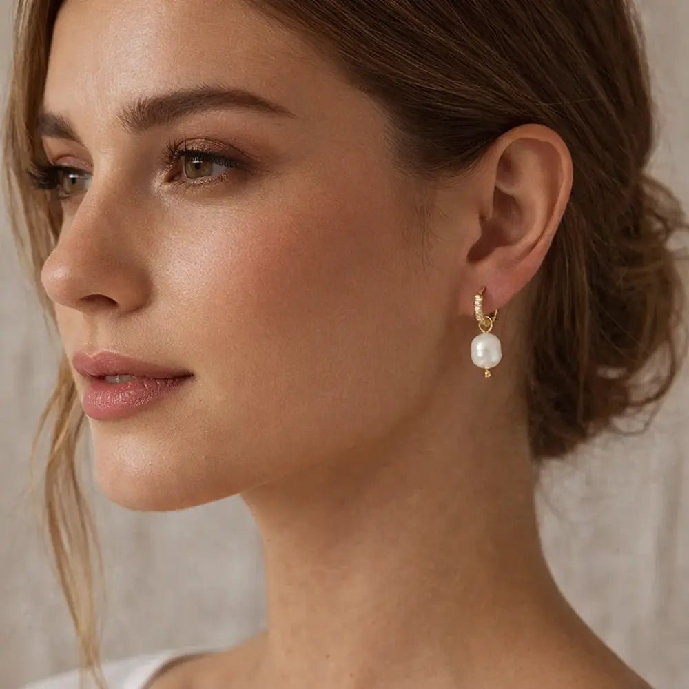 Celine Pearl Earrings - CLAYCALI