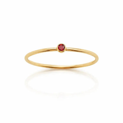 Noelle Birthstone Stacker Ring - CLAYCALI
