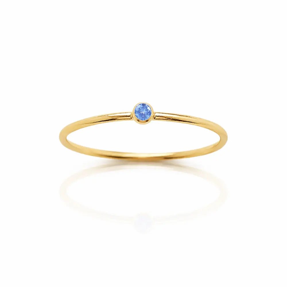 Noelle Birthstone Stacker Ring - CLAYCALI