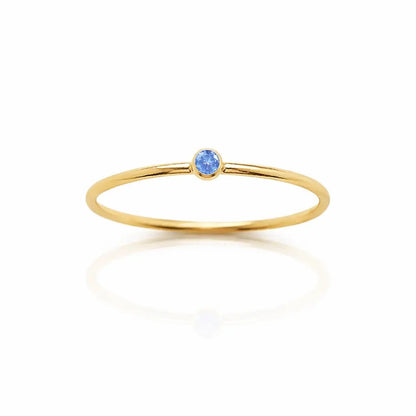 Noelle Birthstone Stacker Ring - CLAYCALI