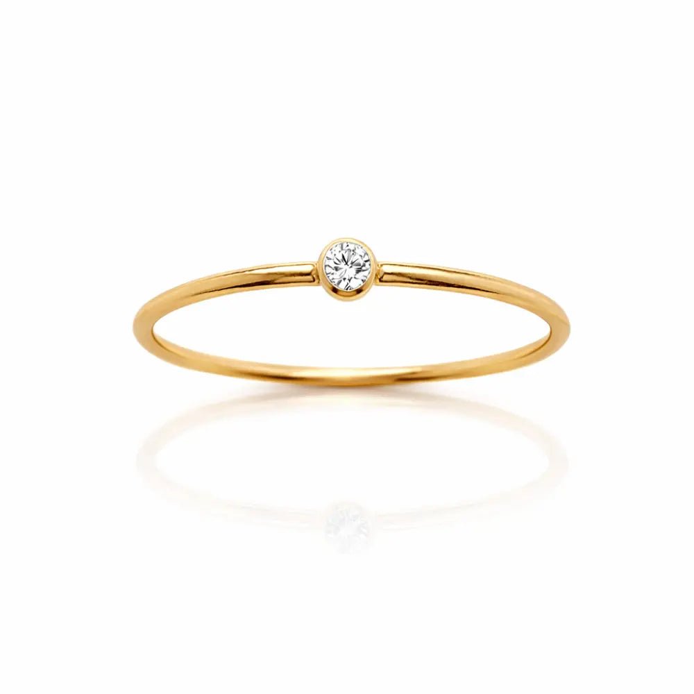 Noelle Birthstone Stacker Ring - CLAYCALI