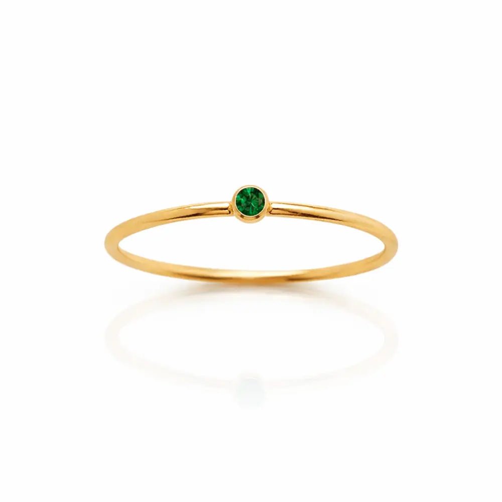 Noelle Birthstone Stacker Ring - CLAYCALI