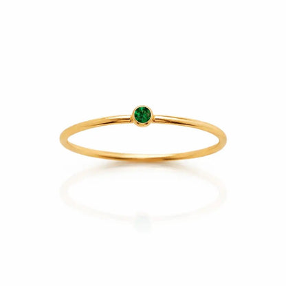 Noelle Birthstone Stacker Ring - CLAYCALI