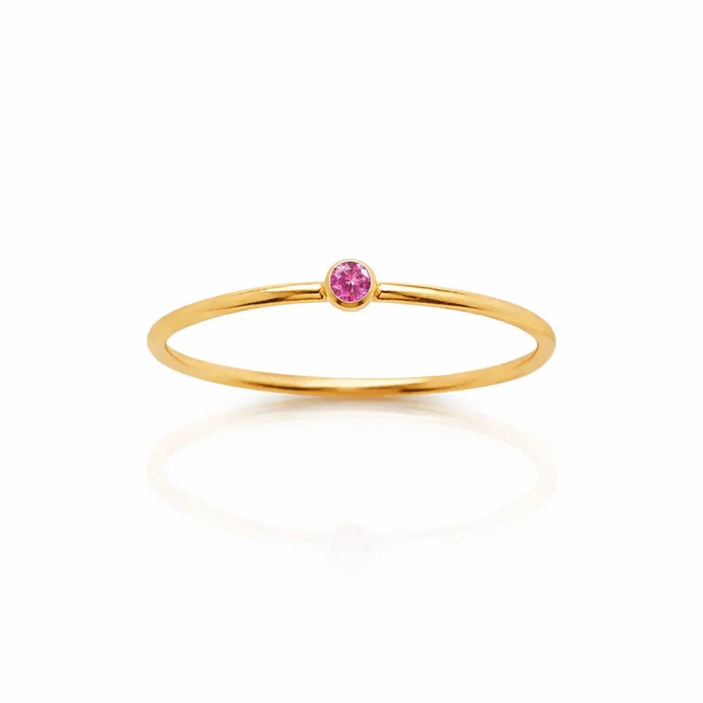 Noelle Birthstone Stacker Ring - CLAYCALI