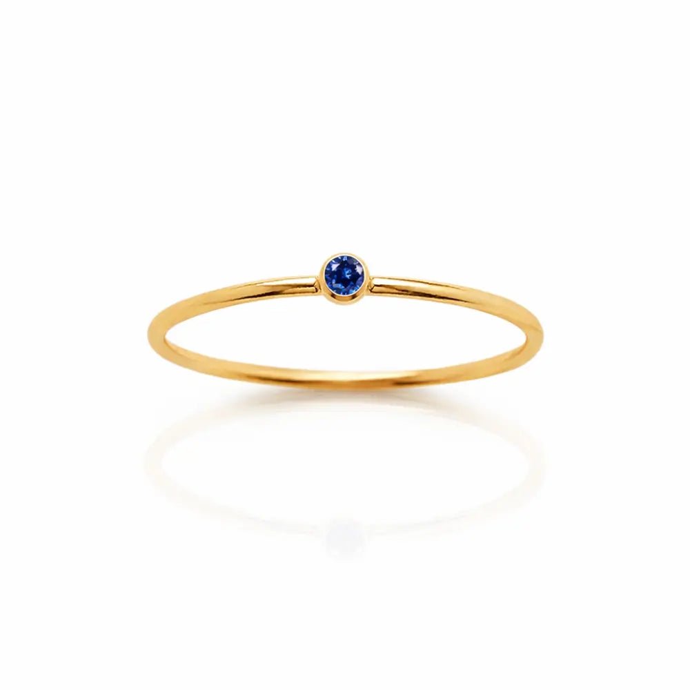 Noelle Birthstone Stacker Ring - CLAYCALI