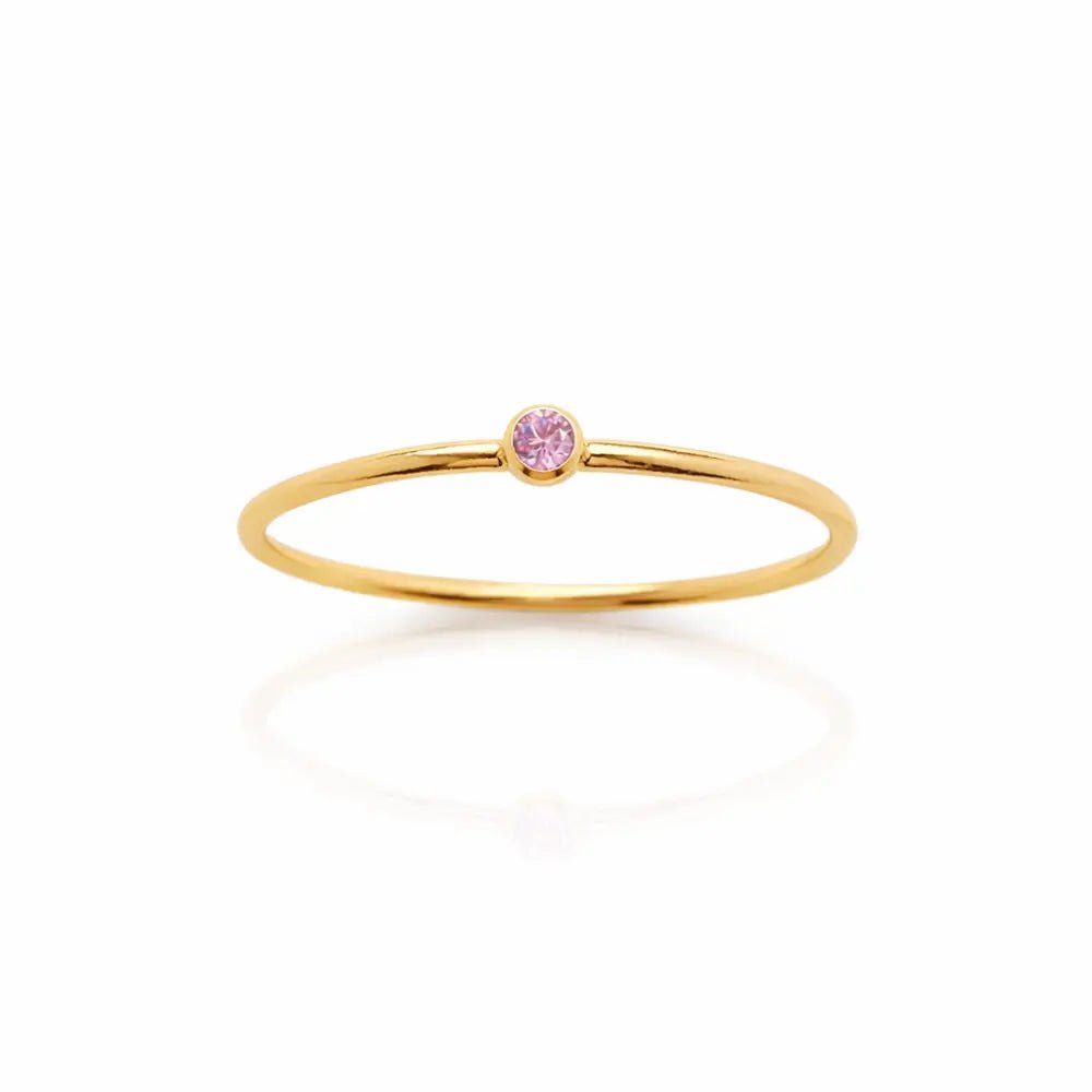 Noelle Birthstone Stacker Ring - CLAYCALI