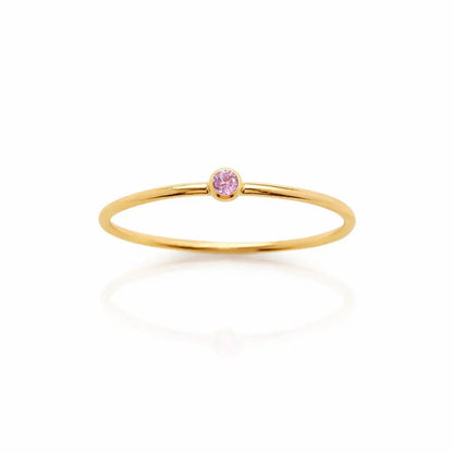 Noelle Birthstone Stacker Ring - CLAYCALI