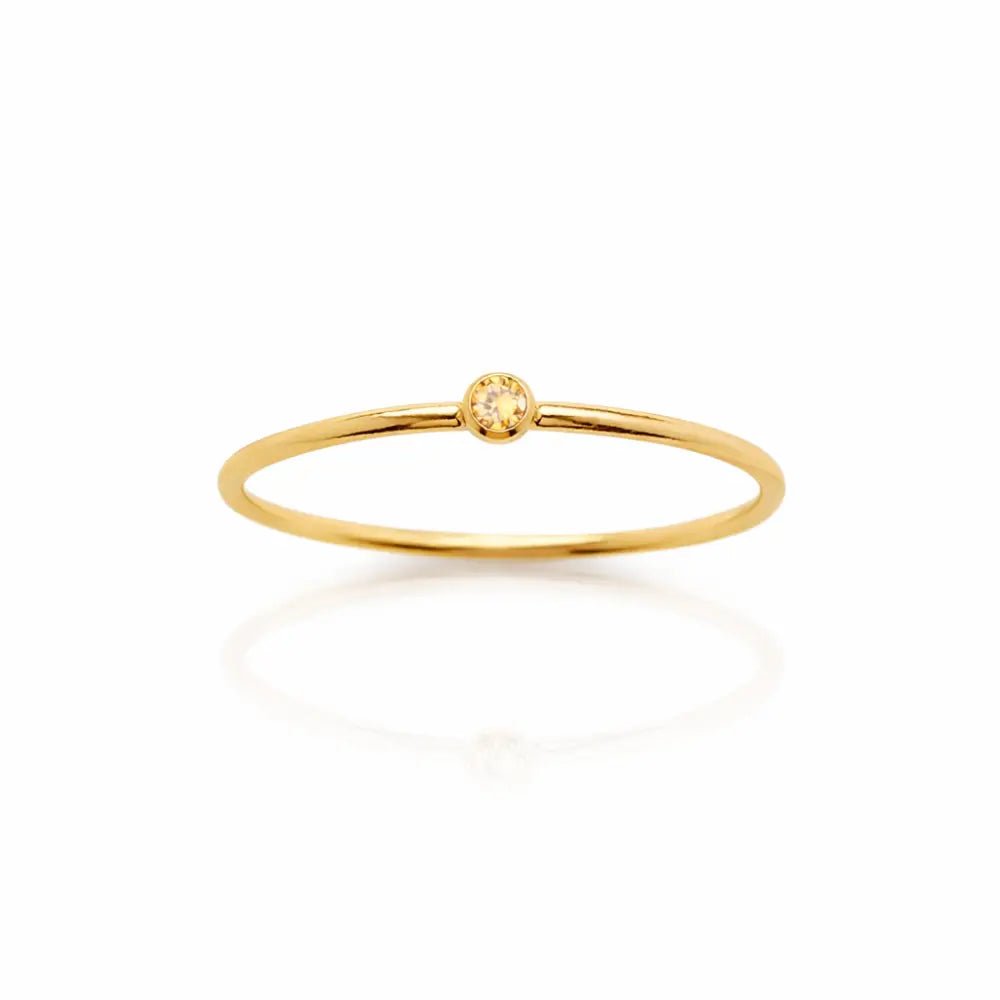 Noelle Birthstone Stacker Ring - CLAYCALI