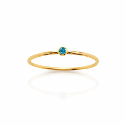Noelle Birthstone Stacker Ring - CLAYCALI