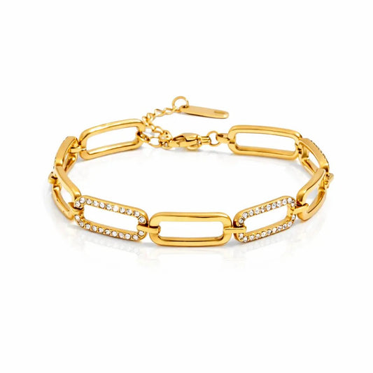 Estelle Diamond Chain Bracelet - CLAYCALI