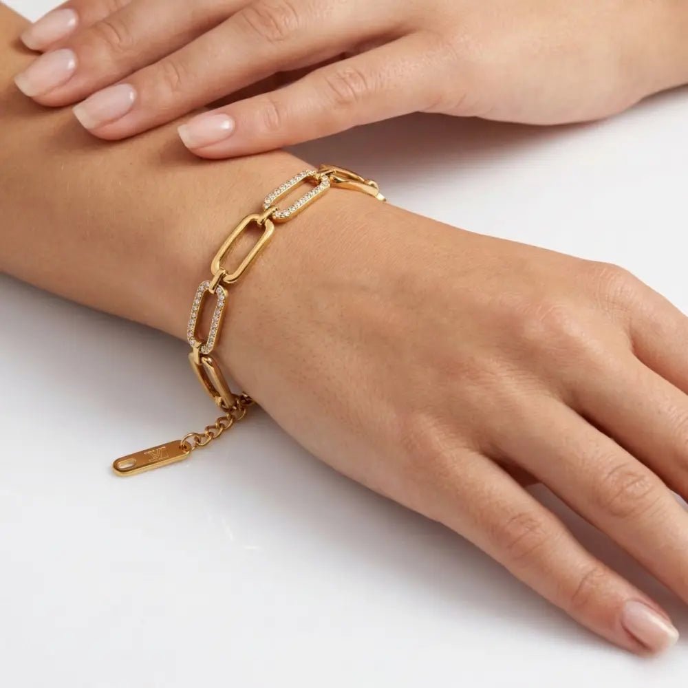 Estelle Diamond Chain Bracelet - CLAYCALI