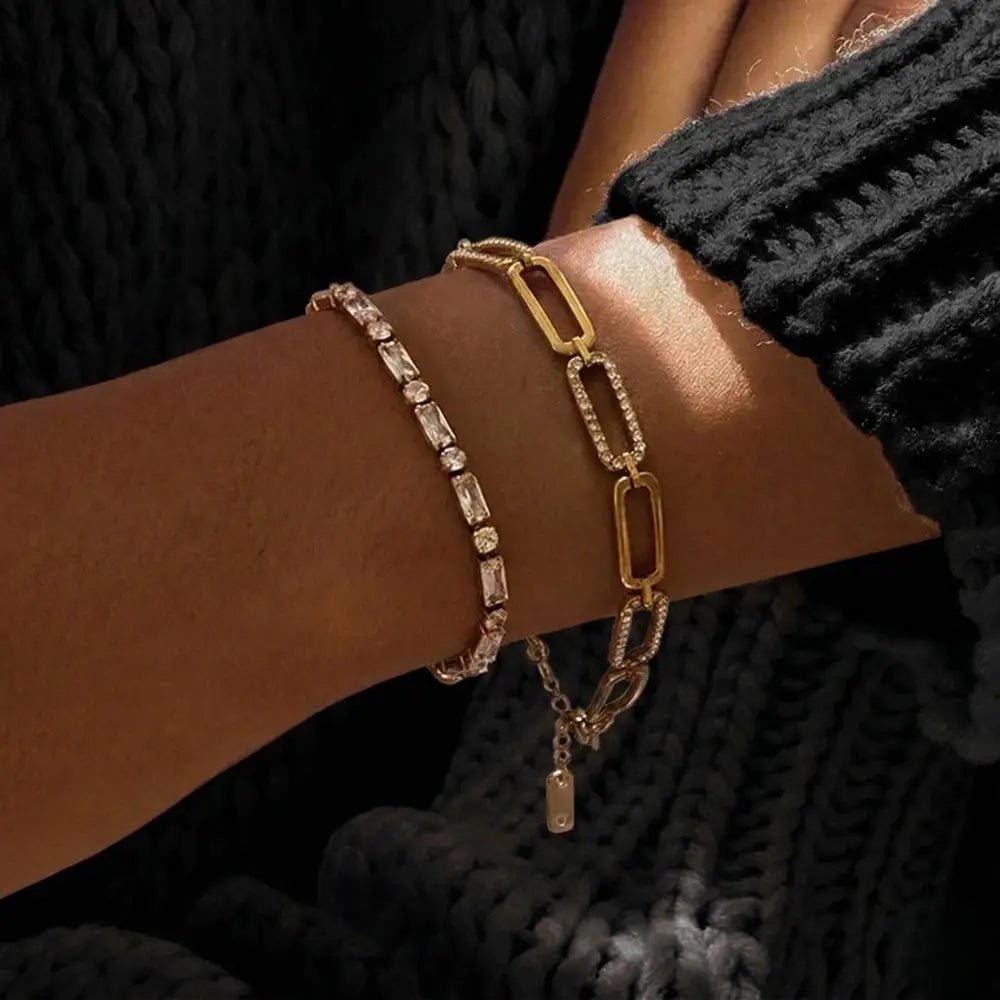 Estelle Diamond Chain Bracelet - CLAYCALI