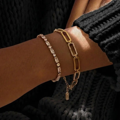Estelle Diamond Chain Bracelet - CLAYCALI