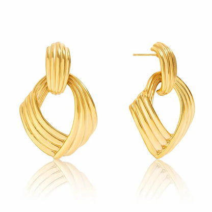 Naomi Gold Knot Earrings - CLAYCALI