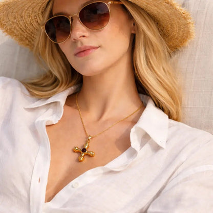 Alessia Gold Necklace - CLAYCALI